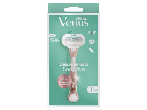 [90301368 1569151] Gillette Venus Rasierer Deluxe Smooth Sensitive 1 Stück Roségold