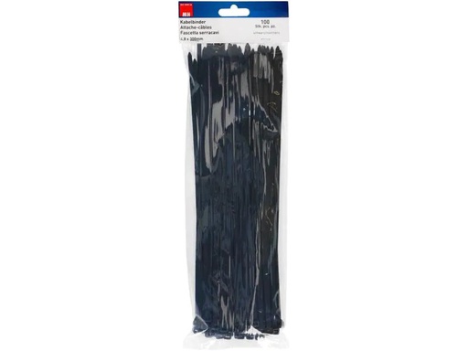 [90049915 1061137] Max Hauri Kabelbinder 100 Stück Schwarz 30 cm x 4.5 mm