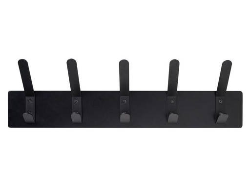 [90301503 1566889] Schou Garderobenleiste 5 Haken, Schwarz