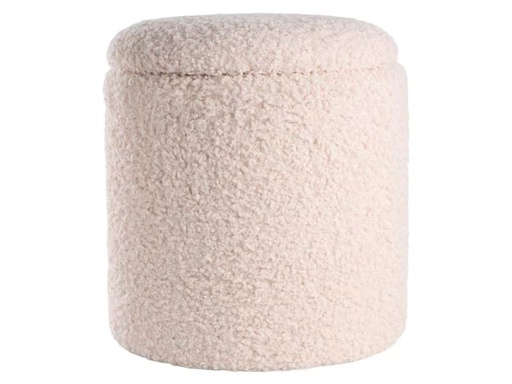 [90301512 1566881] Schou Pouf 36 x 40 cm, Weiss