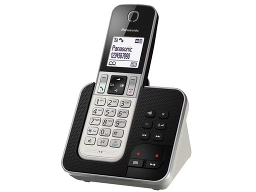 [90301560 1575244] Panasonic Schnurlostelefon KX-TGD320SLW Schwarz/Silber