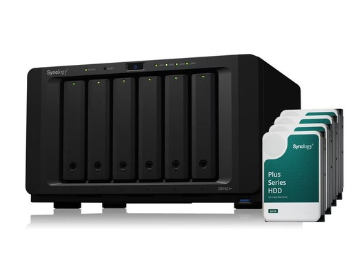 [90301588 1582201] Synology NAS DiskStation DS1621+ 6-bay Synology Plus HDD 36 TB