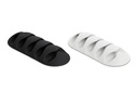 Delock Kabelhalter 66mm, für 5 Kabel, selbstklebend 6 Stück