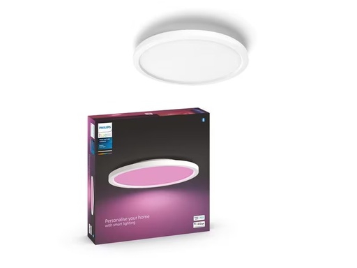 [90302266 1573026] Philips Hue Panel White &amp; Color Ambiance Surimu, Ø 39.5 cm, Weiss