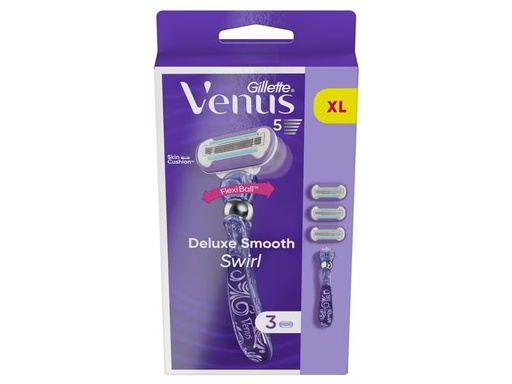 [90302290 1569154] Gillette Venus Rasierer Deluxe Smooth Swirl 3 Stück