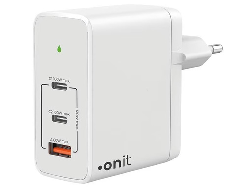 [90302311 1532001] onit USB-Wandladegerät Trial QC5.0 120 W GaN Weiss