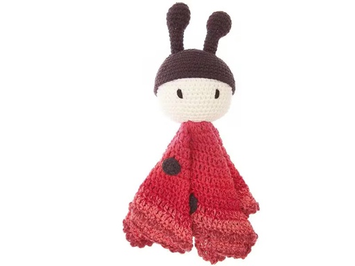 [90302420 1557293] Rico Design Häkelset Baby Blankies Marienkäfer, 8-teilig