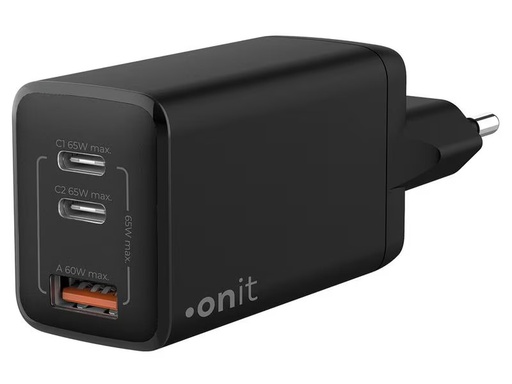 [90302425 1532000] onit USB-Wandladegerät Trial QC4+ 65 W GaN Schwarz