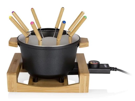 [90050060 845920] Princess Fondue-Set All-in-One Pure 10 Teile, Braun/Schwarz