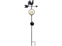 Star Trading Windspiel Solar LED Windy, Schwarz