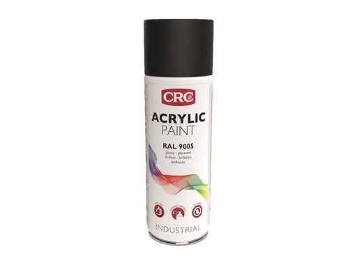 [90050115 1144363] CRC Sprühfarbe ACRYLIC PAINT 9005 Tiefschwarz Glanz 400 ml