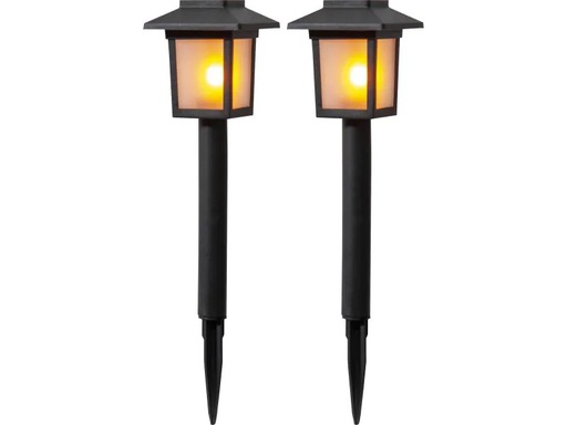 [90050134 1072333] Star Trading Gartenlicht Solar Poller Flame Mini 2 Stück