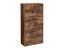 VASAGLE Schuhschrank  mit 3 Klappen 60 x 120 cm, Braun