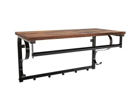 [90302661 1570386] VASAGLE Industrial Look 60 x 31.7 cm, Braun/Schwarz