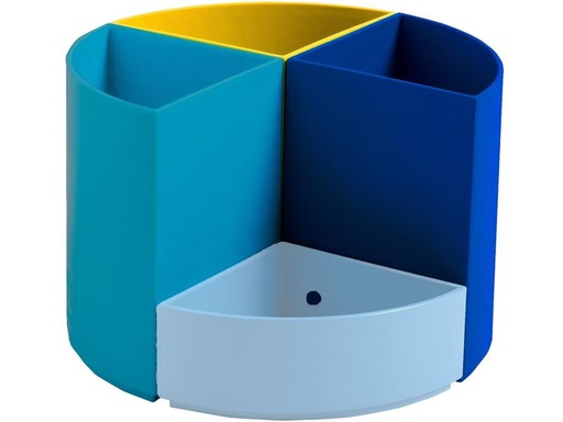 [90302721 1586794] Exacompta Stiftehalter Bee Blue Dunkelblau/Gelb/Hellblau