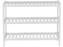 Songmics Schuhorganizer aus Bambus, Weiss