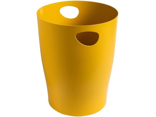 [90302842 1586791] Exacompta Papierkorb Bee Blue Ecobin 15 l, Safran/Gelb