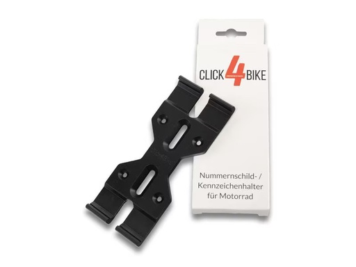 [90303044 1587690] 21CARS Kennzeichenhalter Klick Motorrad, Schwarz
