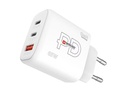 SKROSS USB-Wandladegerät GaN EU, 2x USB-C, 1x USB-A, 65 W, Weiss
