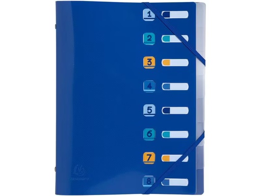 [90303180 1586779] Exacompta Fächermappe Bee Blue Marineblau