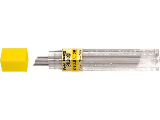[90303205 1572723] pentel Schreibmine Hi-Polymer Super 0.9 mm, 2B