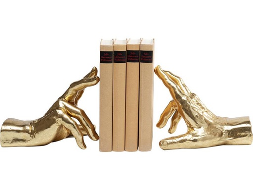 [90303280 1570797] Kare Buchstütze Fingers Gold