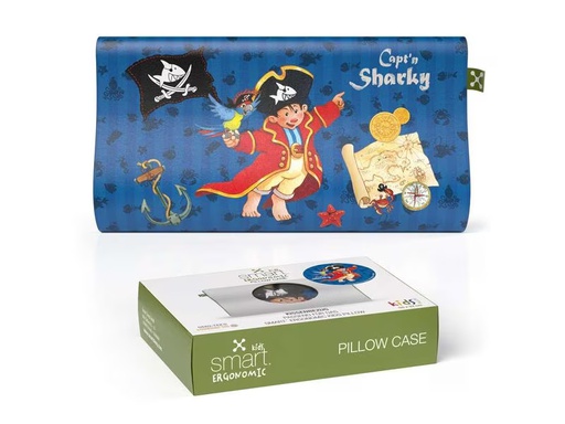 [90303483 1571627] Smartsleep Kinder Kopfkissenbezug Ergonomic Capt'n Sharky 50 x 32 cm