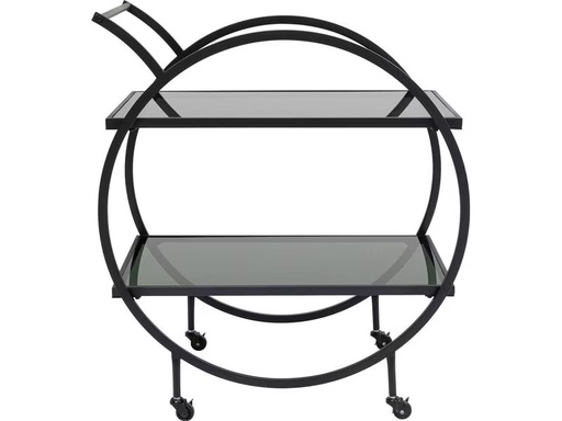 [90303956 1570783] Kare Bartrolley Loft 85 x 74 cm, Schwarz