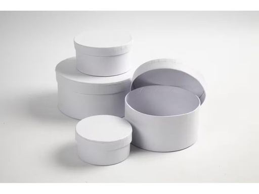 [90303958 1582365] Creativ Company Papp-Schachtel Weiss, 4 Stück