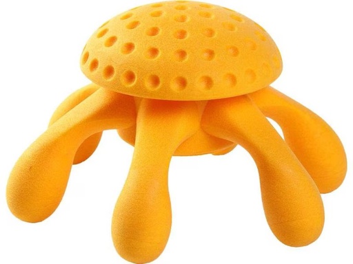 [90304045 1576294] KIWI WALKER Hunde-Spielzeug Octopus Orange, M, 17 x 17 x 9 cm