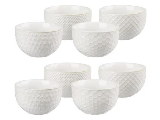[90304073 1179523] Villa Collection Schale Elstra 9 cm, 1 Stück, Weiss