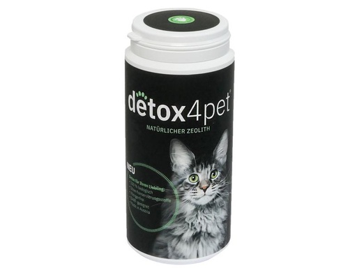 [90304178 1588436] detox4pet Katzen-Nahrungsergänzung Natürlicher Zeolith, 250 g