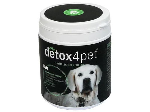 [90304191 1588437] detox4pet Hunde-Nahrungsergänzung Natürlicher Zeolith, 500 g
