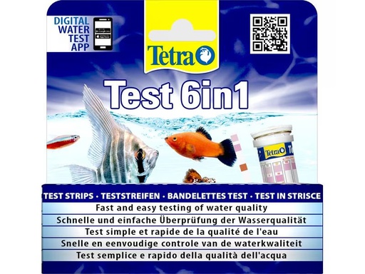 [90304350 1562893] Tetra Wasserpflege Test 6 in 1, 25 Streifen