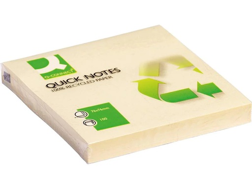 [90050395 1165302] CONNECT Notizzettel Quick Notes 7.6 x 7.6 cm Recycling, 120 Blatt