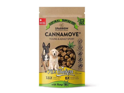 [90304532 1584222] Sparrow Snack CannaMove Huhn Young &amp; Adult Sport, 200 g