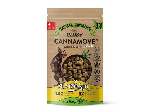 [90304549 1584223] Sparrow Snack CannaMove Forte Huhn Adult &amp; Senior, 200 g