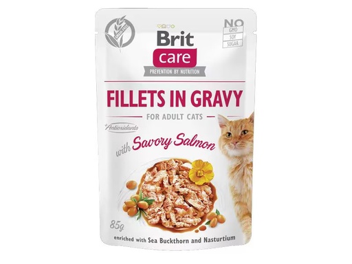 [90304584 1585505] Brit Nassfutter Care Fillets Sauce Lachs, 85 g