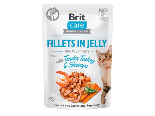 [90304662 1585511] Brit Nassfutter Care Fillets Gelée Truthahn &amp; Shrimp, 85 g