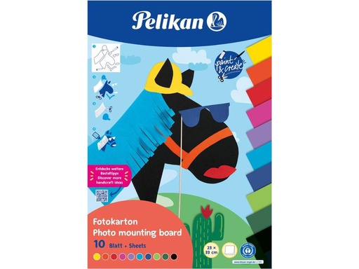 [90304877 1496886] Pelikan Fotokarton 10 Blätter, 22 x 32 cm