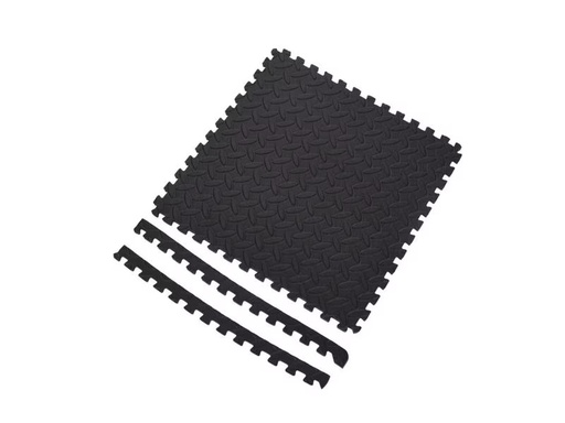 [90304963 1572621] FTM Bodenschutzmatte für Fitnessgeräte 40 x 40 cm, 6er-Set