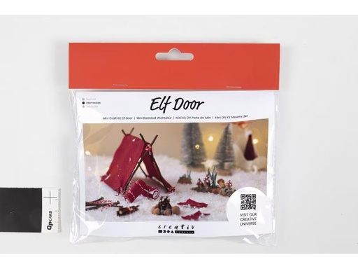 [90305013 1582307] Creativ Company Mini-Utensilien Elfentür / Wichteltür Szene Camping