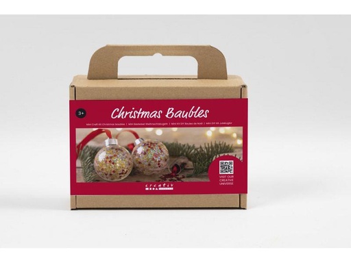 [90305030 1582314] Creativ Company Bastelset Weihnachtskugeln Pailletten