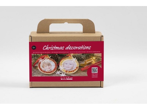 [90305116 1582313] Creativ Company Bastelset Weihnachtskugeln Bilderrahmen Foto