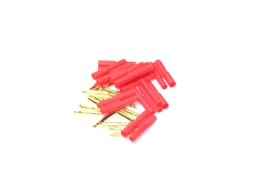 [90050468 277223] EP Stecker 2 mm Gold mit Gehäuse 10 Stück