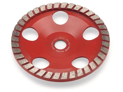 [90305214 1581123] Flex Diamantschleiftopf Turbo-Jet, Ø 180 mm, Rot