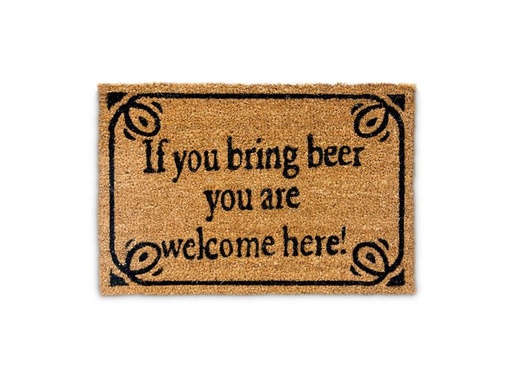 [90305275 1585627] relaxdays Fussmatte Bring Beer 40 cm x 60 cm