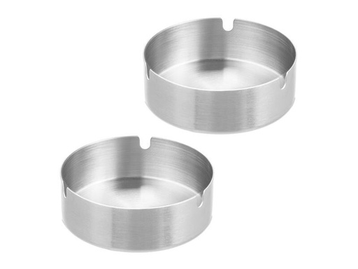 [90305324 1585618] relaxdays Aschenbecher 2er Set Silber
