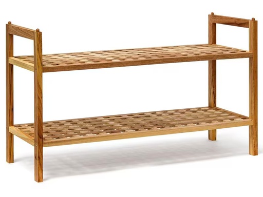 [90305327 1585642] relaxdays Schuhregal stapelbar 69 x 40.5 cm, Nature
