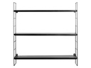 Schou Wandregal 58 x 16 x 58 cm, Schwarz